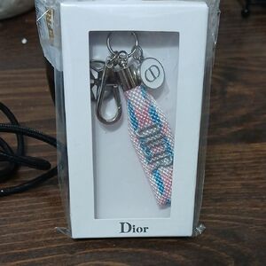 Brand New in Box Authentic Christian Dior keyring Key Ring Charm Key Holder